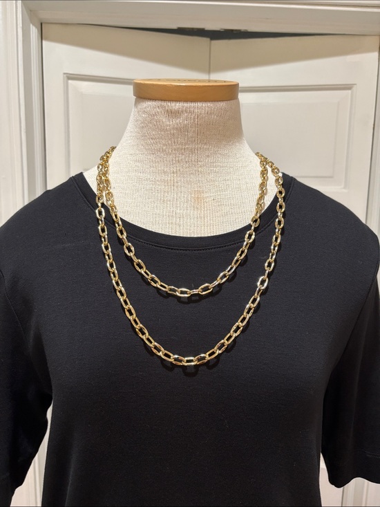 Monet Jewelry - Monet gold chain link long necklace